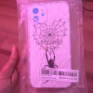 Spider web heart, iPhone 12 phone case